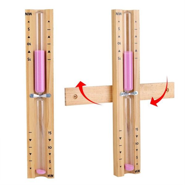 15 Minutes Wall Mounted Wooden Sauna Sand Timer (8)