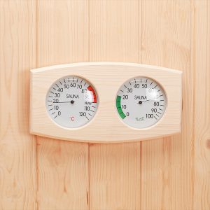 2 in 1 Pine Wood Sauna Thermometer and Hygrometer (1)