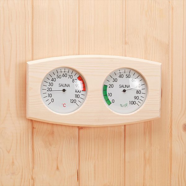 2 in 1 Pine Wood Sauna Thermometer and Hygrometer (1)