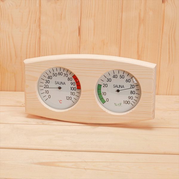 2 in 1 Pine Wood Sauna Thermometer and Hygrometer (2)