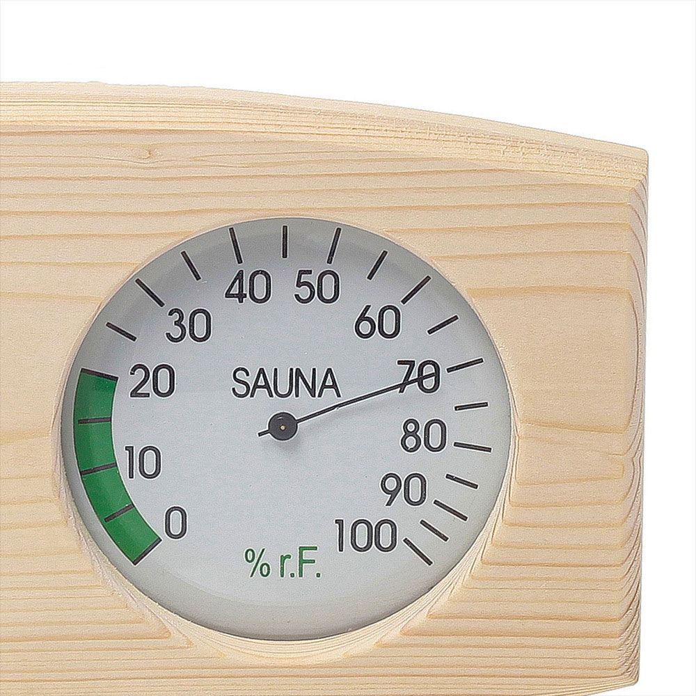 2-en-1 Intérieur Bois Thermomètre Hygromètre Thermomètre Hygromètre Hammam  Sauna Room Accessoires pour Sauna Room Wall Décoratif,Thermomètre de sauna