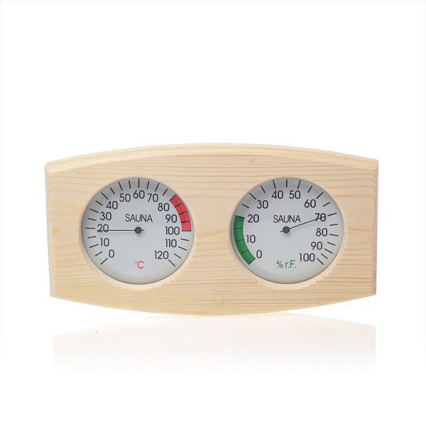 2 in 1 Pine Wood Sauna Thermometer and Hygrometer (5)