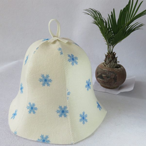 Fashion Wool Felt Finnish Sauna Hat with Embroidery (7)